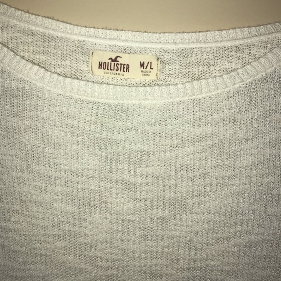 White Lace-Trim Sweater - Picture 2 of 4